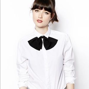 ASOS black bow tie